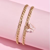 Fashion Butterfly Twist Chain Multilayer New Anklet main image 2