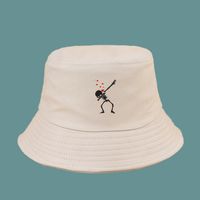 Nouveau Chapeau De Pêcheur De Crâne D'amour De Parasol Rouge De Mode sku image 1
