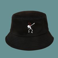 Nouveau Chapeau De Pêcheur De Crâne D'amour De Parasol Rouge De Mode sku image 2