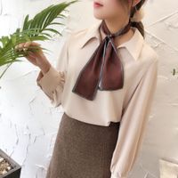 Korean Pure Color Retro Scarf Tie sku image 6