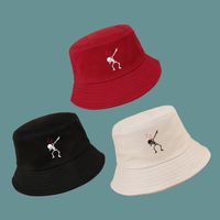 New Fashion Red Sunshade Love Skull Fisherman Hat main image 1