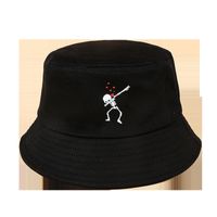 New Fashion Red Sunshade Love Skull Fisherman Hat main image 3