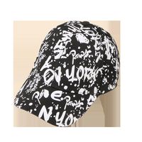 Korean Fashion Graffiti Alphabet Baseball Cap main image 6