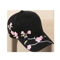 Korean Fashion Wild Embroidery Plum Baseball Cap main image 3
