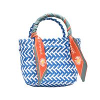 Handgemachte Gewebte Handtaschen 2021 Sommer Gemüsekorb Stroh Gewebte Tasche Kinder Strandtasche main image 6