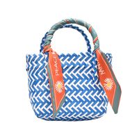 Handmade Woven Handbags 2021 Summer Vegetable Basket Straw Woven Bag Children's Beach Bag main image 6
