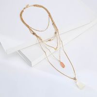 Crystal Tassel Pendant Multi-layer Necklace main image 6