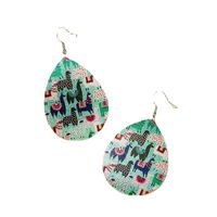 Retro Metal Printing Fashion Earrings main image 6