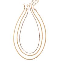 Creative Fashion Simple Multilayer Metal Necklace main image 6