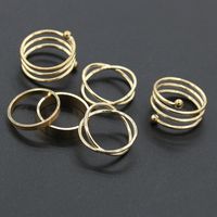 New Cross Metal Rings Six-piece Set main image 2