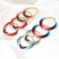 Fashion Ethnic Style Exaggerated Hoop Earrings main image 1