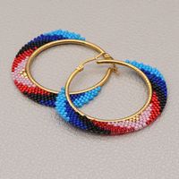 Fashion Ethnic Style Exaggerated Hoop Earrings main image 2