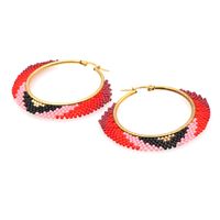 Fashion Ethnic Style Exaggerated Hoop Earrings main image 4