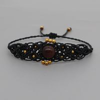 Ethnic Style Handmade Stone Beaded Woven Bracelet sku image 1