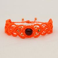 Ethnic Style Handmade Stone Beaded Macrame Bracelet sku image 2