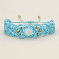 Ethnic Style Handmade Stone Beaded Macrame Bracelet sku image 3