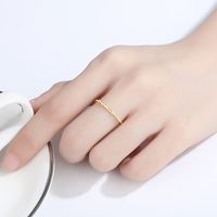 925 Silver Simple Fashion Zircon Ring main image 3