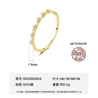 925 Silver Simple Fashion Zircon Ring main image 6