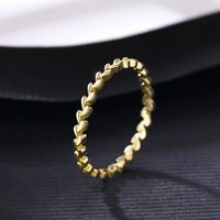 S925 Silver Plated Gold Glossy Ring main image 4