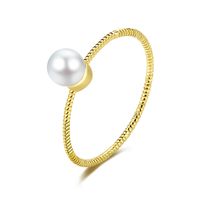 S925 Silver Plated Fashion Pearl Ring main image 1