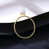 S925 Silver Plated Fashion Pearl Ring main image 4