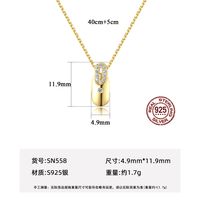 S925 Silber Mode Vergoldete Halskette main image 6