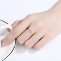 Bague En Diamant De Mode Coréenne En Argent S925 main image 3