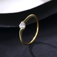 S925 Silver Korean Fashion Diamond Ring main image 4