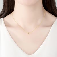 925 Silver Simple Fashion Golden Necklace main image 3
