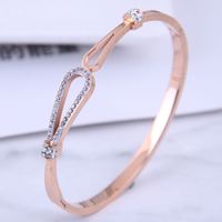 Bracelet D&#39;amour Simple En Acier Titane De Mode Coréenne main image 1