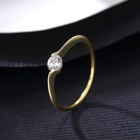 S925 Silver Korean Fashion Diamond Ring sku image 1
