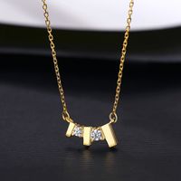 S925 Silver Zircon Pendant Necklace sku image 1