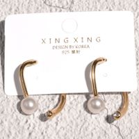 Fashion Metal Pearl Earrings main image 1