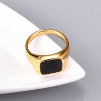 304 Stainless Steel Titanium Steel 18K Gold Plated Fashion Plating Inlaid Shell Heart No Inlaid main image 3