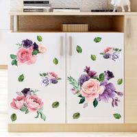 Stickers Muraux Fleur De Pivoine Rose Violet main image 3