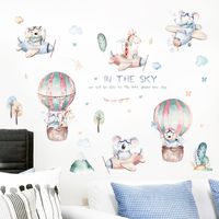 Cartoon Clouds Little Like Airplane Balloons Wall Stickers main image 2