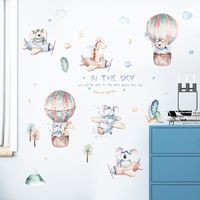 Cartoon Clouds Little Like Airplane Balloons Wall Stickers main image 6