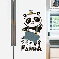 Cartoon Panda Wandaufkleber main image 1