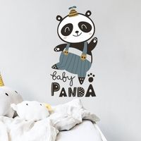 Sticker Mural Panda Dessin Animé main image 3
