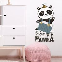 Sticker Mural Panda Dessin Animé main image 4