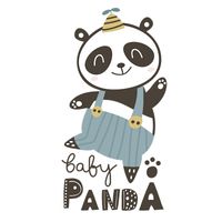 Sticker Mural Panda Dessin Animé main image 6