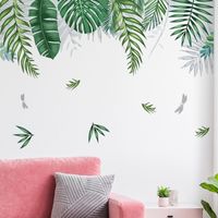 New Tropical Green Leaf Wall Stickers main image 4