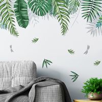 New Tropical Green Leaf Wall Stickers main image 5
