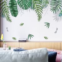 New Tropical Green Leaf Wall Stickers main image 6