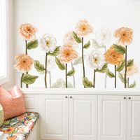 Pastoral Style Yellow And White Flowers Skirting Wall Stickers main image 1