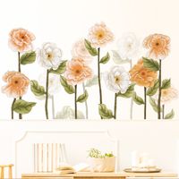 Pastoral Style Yellow And White Flowers Skirting Wall Stickers main image 6