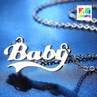Fashion New Stainless Steel Letter Necklace main image 4
