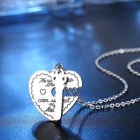 New Stainless Steel Heart Lock Necklace main image 4