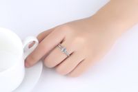 Fashion Simple Zircon Micro-inlaid Ring main image 6