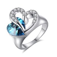 Ocean Heart Crystal Ring main image 2